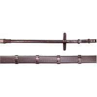Saddlery Small Pimple Hybrid Rubber Reins with Leather Stoppers